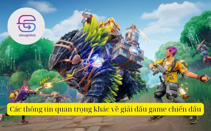 Các thông tin quan trọng khác về giải đấu game chiến đấu 