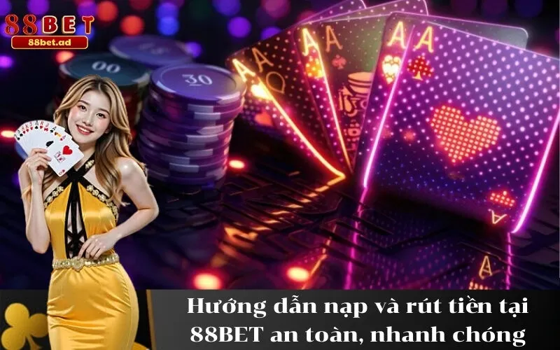 Hướng dẫn nạp và rút tiền tại 88BET an toàn, nhanh chóng