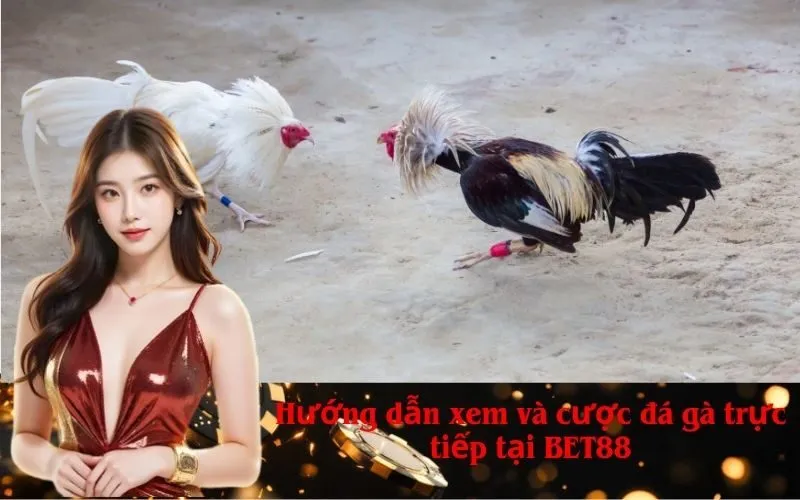 Hướng dẫn xem và cược đá gà trực tiếp tại BET88