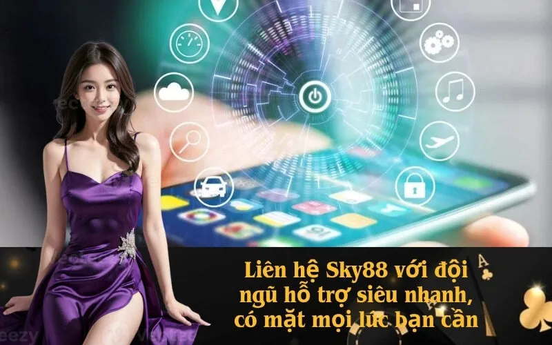 Liên hệ Sky88 với đội ngũ hỗ trợ siêu nhanh, có mặt mọi lúc bạn cần